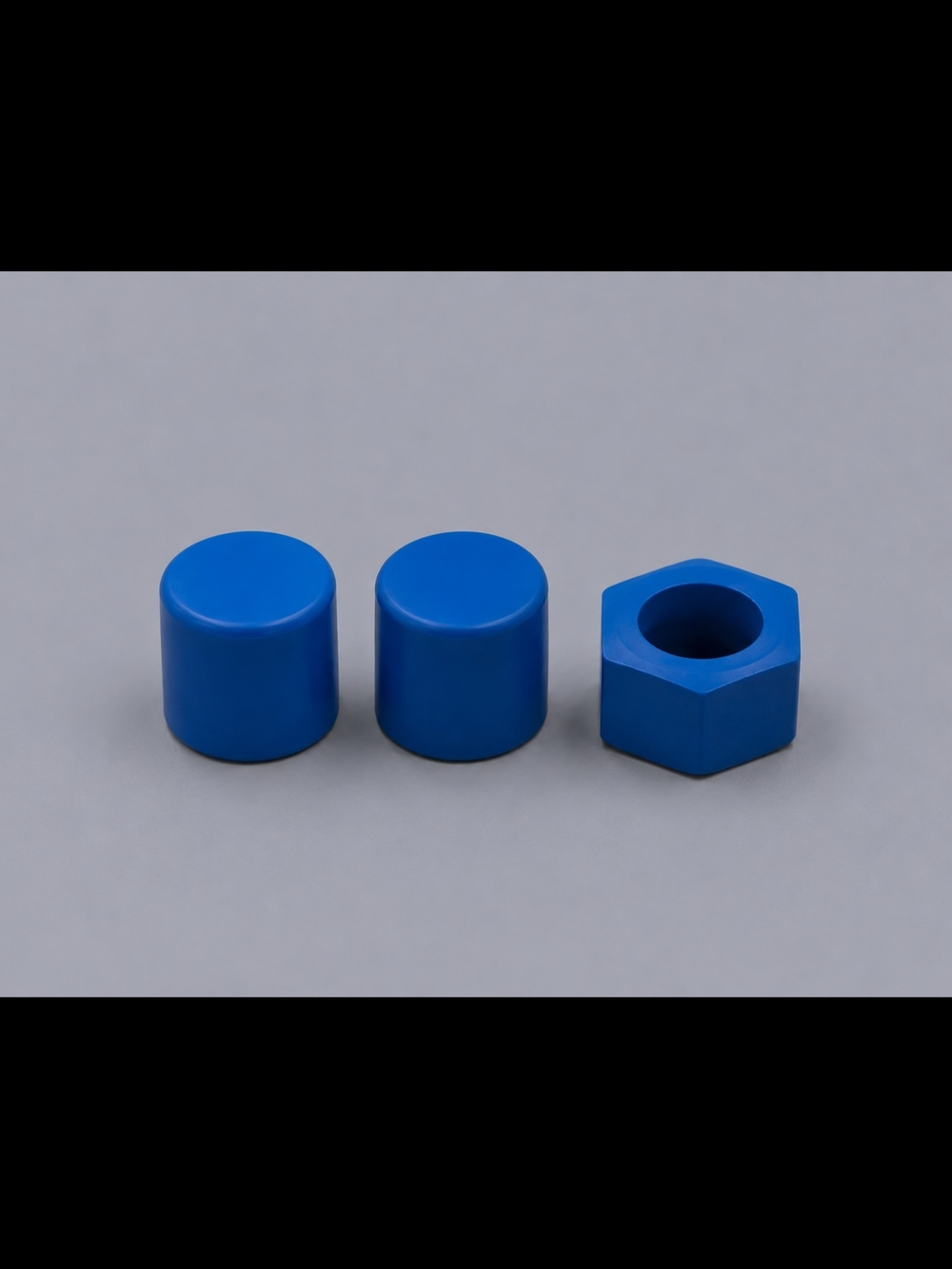 AP Offshore 42mm Blue Rubber Crown & Pusher Cover Set Aftermarket Audemar Piguet